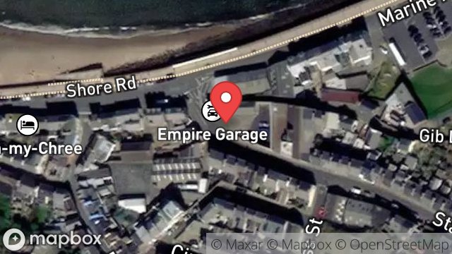Map showing YARD, STANLEY ROAD, PEEL, ISLE OF MAN, IM5 1NY