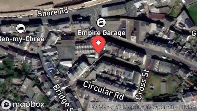 Map showing OFFICE WORKSHOP & PREMISES, STANLEY ROAD, PEEL, ISLE OF MAN, IM5 1NY