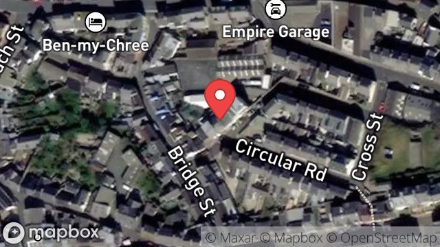 Map showing 3, STANLEY MOUNT, PEEL, ISLE OF MAN, IM5 1NE