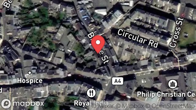 Map showing 7, BRIDGE STREET, PEEL, ISLE OF MAN, IM5 1NB