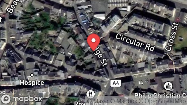 Map showing 9, BRIDGE STREET, PEEL, ISLE OF MAN, IM5 1NB