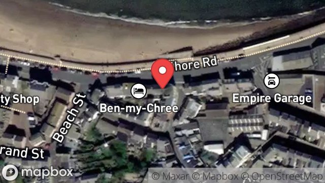 Map showing 25, SHORE ROAD, PEEL, ISLE OF MAN, IM5 1NH