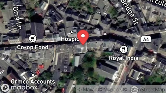 Map showing 36, MICHAEL STREET, PEEL, ISLE OF MAN, IM5 1HD