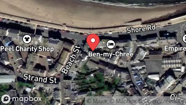 Map showing 12, DUKE STREET, PEEL, ISLE OF MAN, IM5 1NG