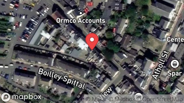 Map showing 42, DOUGLAS STREET, PEEL, ISLE OF MAN, IM5 1BD