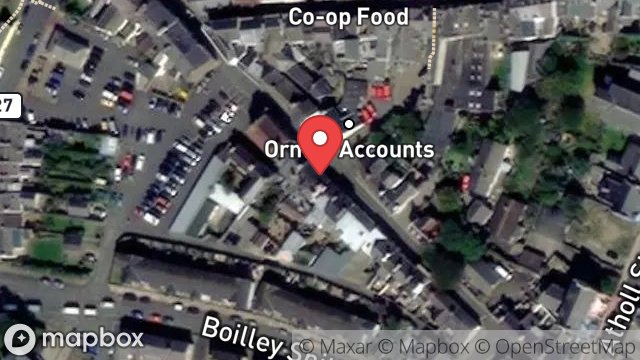 Map showing CARINES CAKE SHOP, 30, DOUGLAS STREET, PEEL, ISLE OF MAN, IM5 1BB
