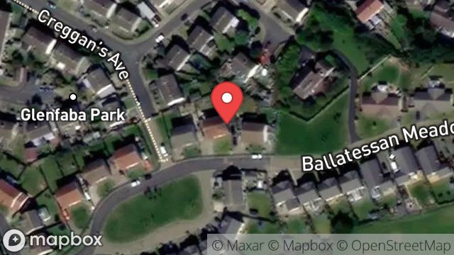 Map showing 25, BALLATESSAN MEADOW, PEEL, ISLE OF MAN, IM5 1DU