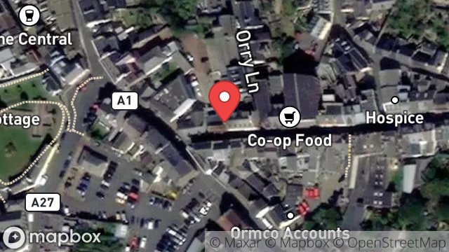 Map showing CELTIC GOLD JEWELLERS, 5, MICHAEL STREET, PEEL, ISLE OF MAN, IM5 1HA