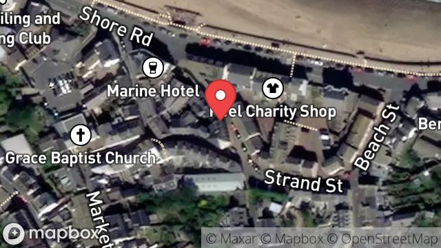 Map showing 5, QUEEN STREET, PEEL, ISLE OF MAN, IM5 1AG