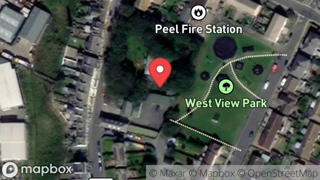 Map showing YARD & PREMISES, HEATHFIELD HOUSE, PATRICK STREET, PEEL, ISLE OF MAN, IM5 1BS