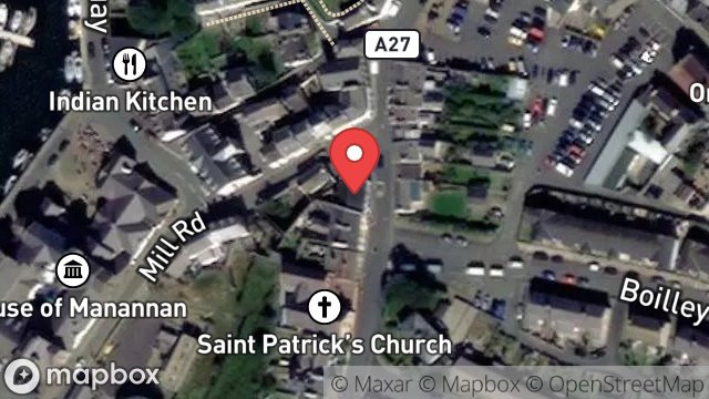 Map showing WELLBROW, 10, PATRICK STREET, PEEL, ISLE OF MAN, IM5 1BR