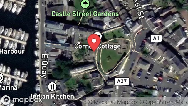 Map showing 3, CHURCH LANE, PEEL, ISLE OF MAN, IM5 1AW