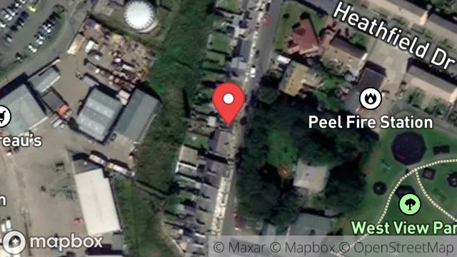 Map showing 44, PATRICK STREET, PEEL, ISLE OF MAN, IM5 1BS