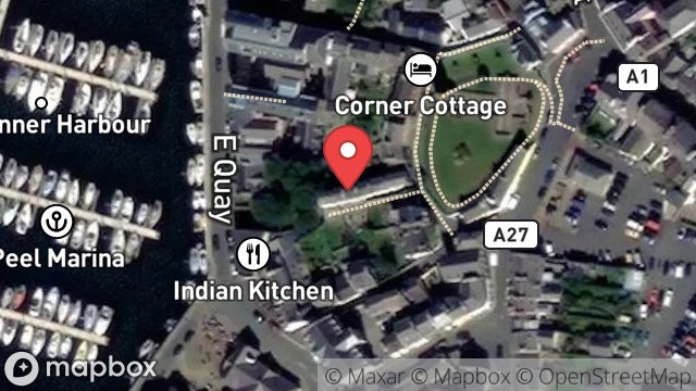 Map showing 9, CHURCH LANE, PEEL, ISLE OF MAN, IM5 1AW