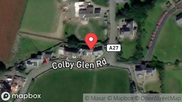 Map showing BAY VIEW COTTAGE, GLEN ROAD, COLBY, ISLE OF MAN, IM9 4HW