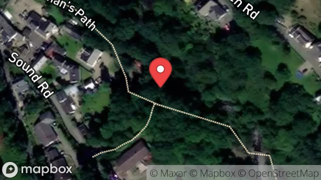 Map showing LAND AT, SOUND ROAD, GLEN MAYE, ISLE OF MAN, IM5 3BJ