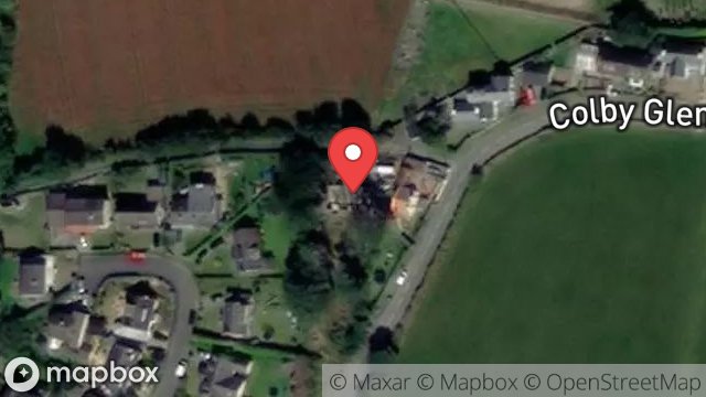 Map showing SILVERBEECH, GLEN ROAD, COLBY, ISLE OF MAN, IM9 4HW
