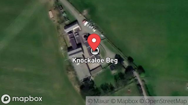 Map showing KNOCKALOE BEG FARMHOUSE, KNOCKALOE BEG LANE, RAGGATT, PEEL, ISLE OF MAN, IM5 3AQ