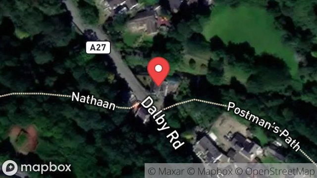 Map showing MILL HOUSE, MAIN ROAD, GLEN MAYE, ISLE OF MAN, IM5 3AZ