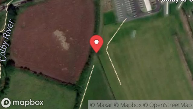 Map showing FIELD 424828 SOUTH OF COLBY STATION, STATION ROAD, COLBY, ISLE OF MAN, IM9 4NN