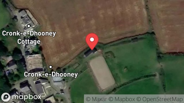 Map showing AGRICULTURAL BUILDING, ROBIN HILL FARM, CRONK Y DHOONEY, BALLAKILPHERIC, COLBY, ISLE OF MAN, IM9 4BS