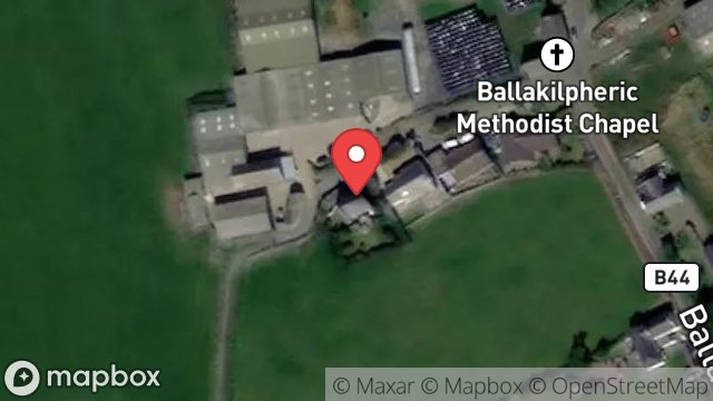Map showing BALLAKILPHERIC FARM, BALLAKILPHERIC, COLBY, ISLE OF MAN, IM9 4BT