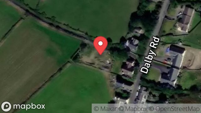 Map showing BALLACALLIN, LANE FROM  DALBY ROAD TO BALLACALLIN, DALBY, ISLE OF MAN, IM5 3BT