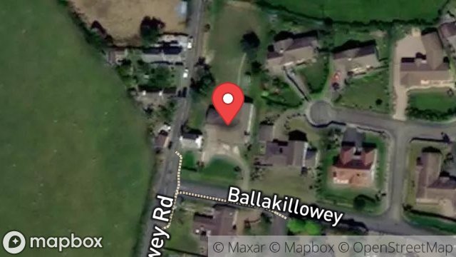 Map showing HARMONY VIEW, HILL PARK, BALLAKILLOWEY, COLBY, ISLE OF MAN, IM9 4BF