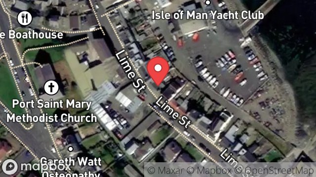 Map showing 12, LIME STREET, PORT ST. MARY, ISLE OF MAN, IM9 5ED
