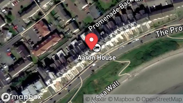 Map showing FLAT 1, CRONK WYLLAN, THE PROMENADE, PORT ST. MARY, ISLE OF MAN, IM9 5DE