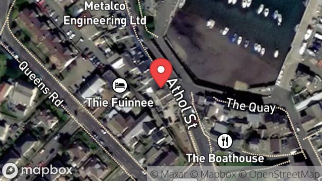 Map showing THE ALBERT HOTEL, ATHOL STREET, PORT ST. MARY, ISLE OF MAN, IM9 5DS