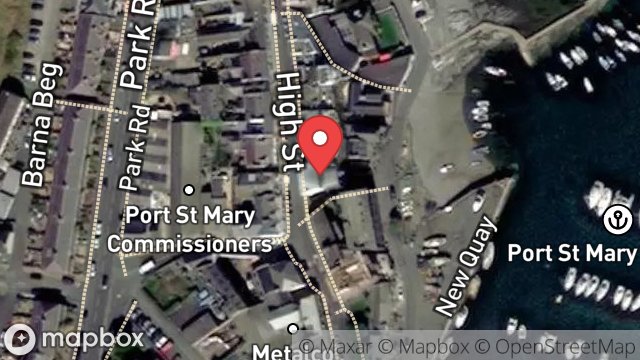Map showing 2, HIGH STREET, PORT ST. MARY, ISLE OF MAN, IM9 5DR