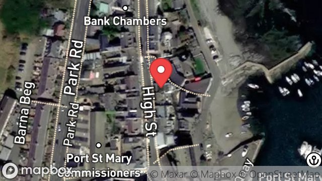 Map showing 12, HIGH STREET, PORT ST. MARY, ISLE OF MAN, IM9 5DR