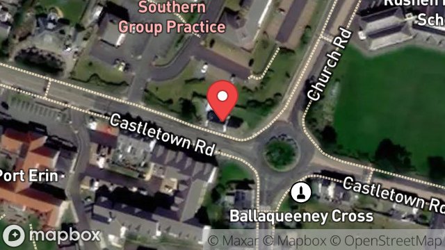Map showing WHITE ROSE COTTAGE, CASTLETOWN ROAD, PORT ST. MARY, ISLE OF MAN, IM9 5LN