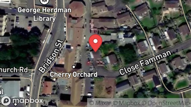 Map showing 42, CLOSE FAMMAN, PORT ERIN, ISLE OF MAN, IM9 6BJ