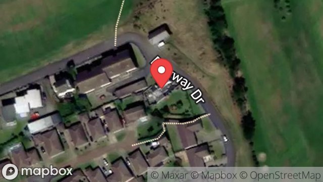 Map showing ROWANY COTTAGE, ROWANY DRIVE, PORT ERIN, ISLE OF MAN, IM9 6LP