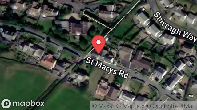 Map showing WAYSIDE, ST. MARYS ROAD, PORT ERIN, ISLE OF MAN, IM9 6JL