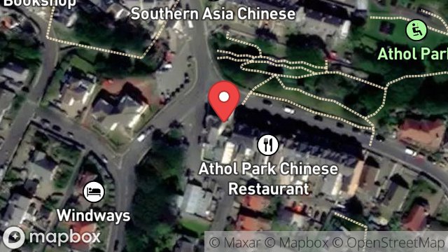 Map showing ERIN HOUSE, ATHOL PARK, PORT ERIN, ISLE OF MAN, IM9 6EX