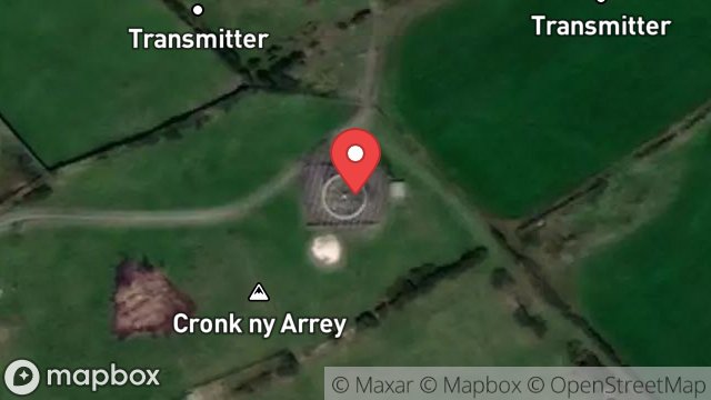 Map showing RADIO STATION NATS, LANE FROM CRONK Y WATCH TO RADIO STATION, CREGNEASH, ISLE OF MAN, IM9 5PX